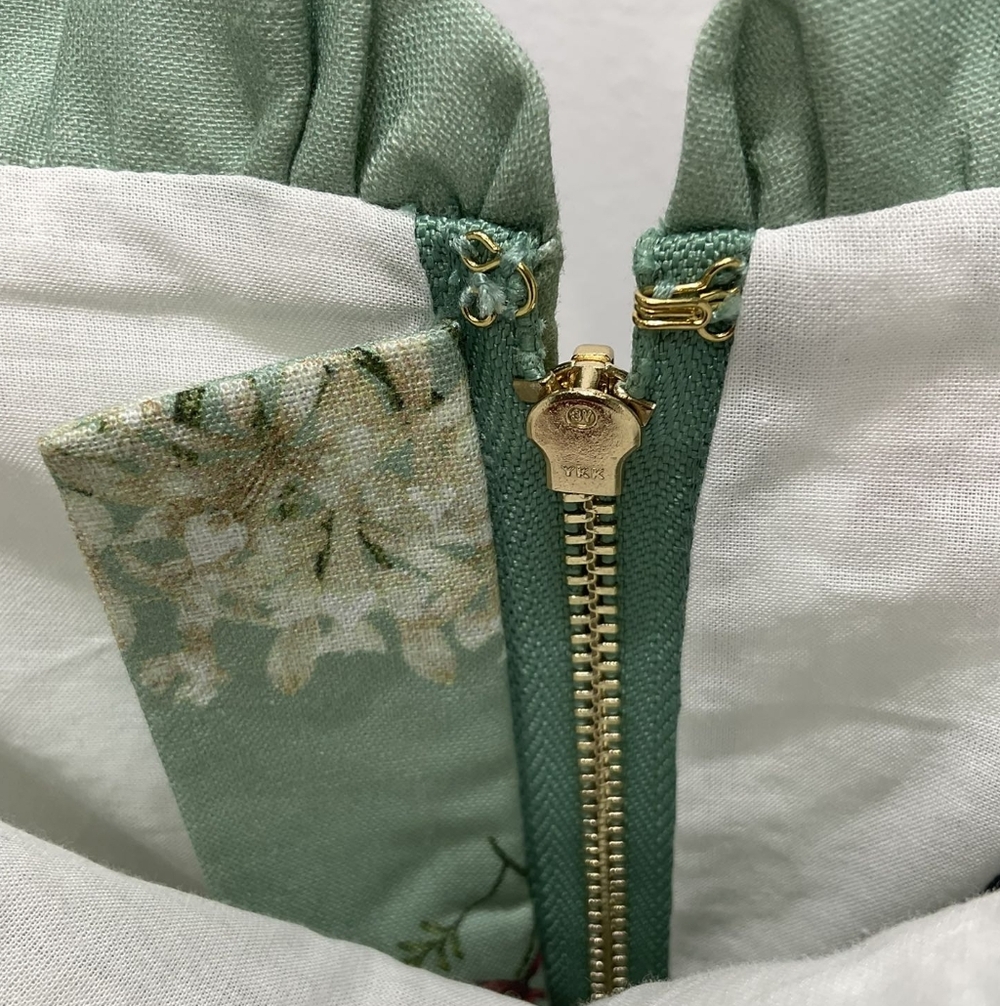 Agua by Agua Bendita Mint Green Floral Mini Dress - Picture 11 of 16